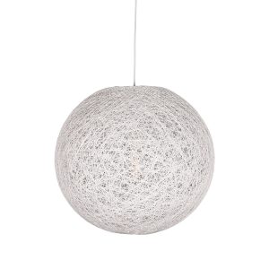 Hanglamp Twist - Wit - Vlas - L