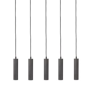 Hanglamp Ferroli - Zwart - Metaal - 5-lichts